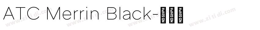 ATC Merrin Black字体转换